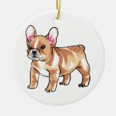 Bulldog Keramik Ornament (Vorne)