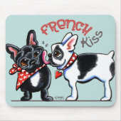 Bulldog Kiss Mousepad (Vorne)