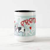 Bulldog Kiss Tasse (Zentrum)