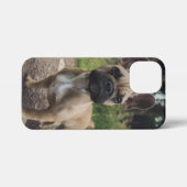 Bulldog-Kissen iPhone Hülle (Rückseite (Horizontal))