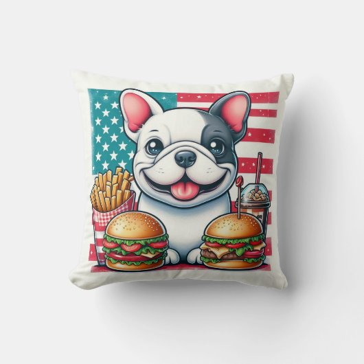 Bulldog-Kissen Kissen (Vorderseite)