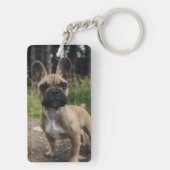 Bulldog-Kissen Schlüsselanhänger (Rückseite)