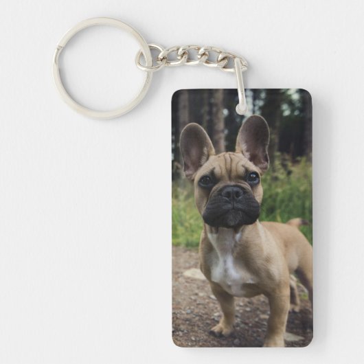 Bulldog-Kissen Schlüsselanhänger (Vorderseite)