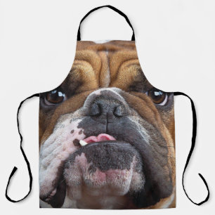 Bulldog-Kissen Schürze