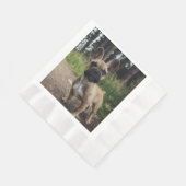 Bulldog-Kissen Serviette (Ecke)