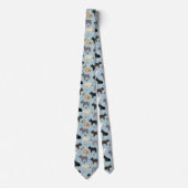 Bulldog-Knochen und Paws Blue Krawatte (Vorderseite)