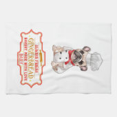 Bulldog-Koch Baking Gingerbrot Geschirrtuch (Horizontal)