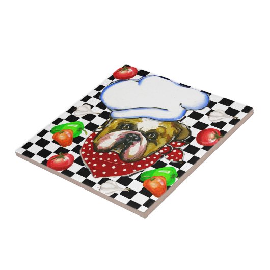 Bulldog-Koch Fliese (Seite)