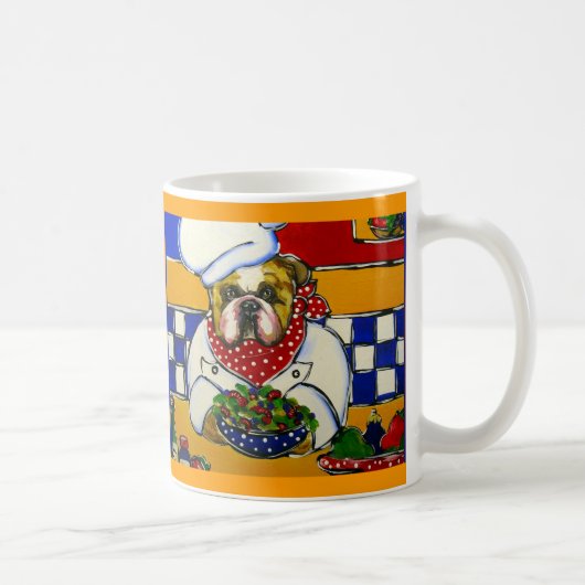 Bulldog Koch Kaffeetasse (Rechts)