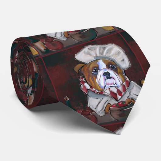 Bulldog-Koch Krawatte (Gerollt)