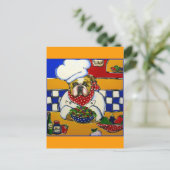 Bulldog-Koch Postkarte (Stehend Vorderseite)