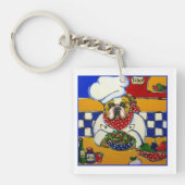 Bulldog-Koch Schlüsselanhänger (Vorderseite)