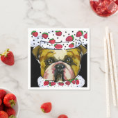 Bulldog-Koch Serviette (Beispiel)