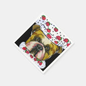 Bulldog-Koch Serviette (Ecke)