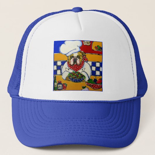 Bulldog-Koch Truckerkappe (Vorderseite)