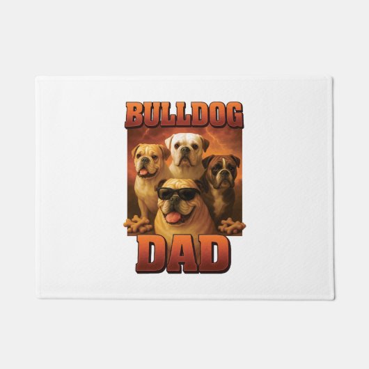 Bulldog Kopie Fußmatte (Vorderseite)