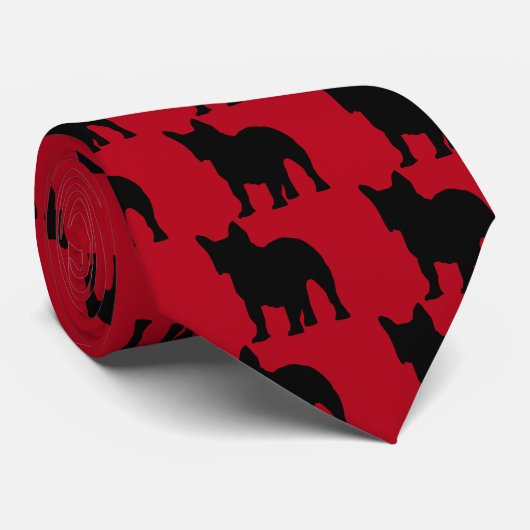 Bulldog Krawatte (Gerollt)