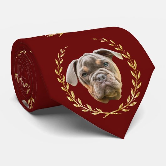 Bulldog Krawatte (Gerollt)