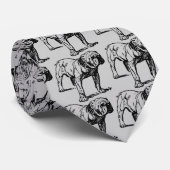 Bulldog Krawatte (Gerollt)