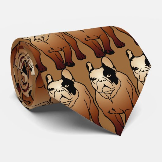 Bulldog Krawatte (Gerollt)