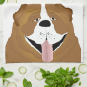 Bulldog Küchentuch (Gefaltet)