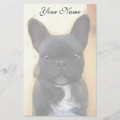 Bulldog-Kunstwerk Briefpapier (Vorderseite)