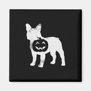 Bulldog Kürbis Fauler Halloween-Kostüm Süßer Hund Magnet