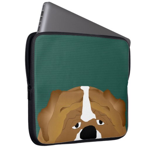 Bulldog Laptop Sleeve (Vorne Rechts)