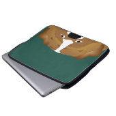 Bulldog Laptop Sleeve (Vorne Knopf)
