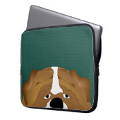 Bulldog Laptop Sleeve (Vorderseite Links)