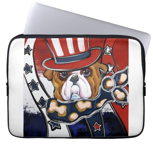 Bulldog Laptopschutzhülle (Vorderseite)