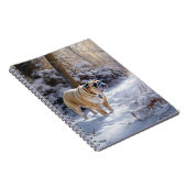 Bulldog lassen es Schnee Weihnachten gebürstet Notizblock (Rechte Seite)