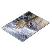 Bulldog lassen es Schnee Weihnachten gebürstet Notizblock (Linke Seite)