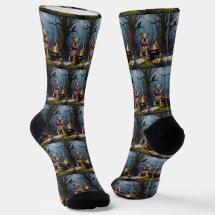 Bulldog-Laune-Malerei zu Halloween Socken