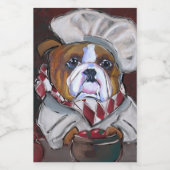Bulldog Lebensmitteletikett (Einzelnes Label)