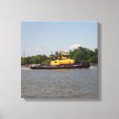 Bulldog-Leinwand Leinwanddruck (Vorderseite)