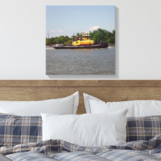 Bulldog-Leinwand Leinwanddruck (Insitu (Schlafzimmer))