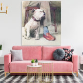 Bulldog Leinwanddruck (Insitu (Wohnzimmer))