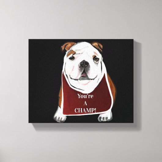 BULLDOG LEINWANDDRUCK (Vorderseite)