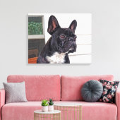 Bulldog Leinwanddruck (Insitu (Wohnzimmer))