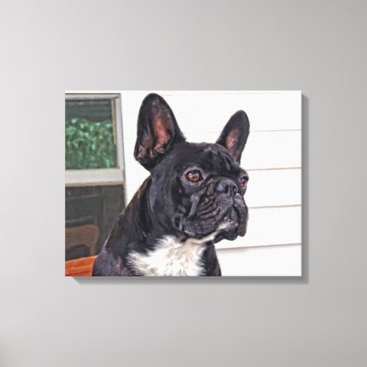 Bulldog Leinwanddruck (Vorderseite)