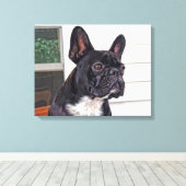 Bulldog Leinwanddruck (Insitu (Holzboden))