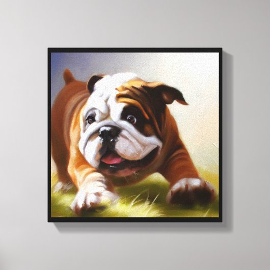 Bulldog Leinwanddruck (Vorderseite)