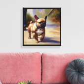 Bulldog Leinwanddruck (Insitu (Wohnzimmer))