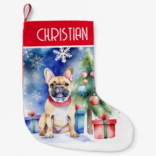 Bulldog-Leute Weihnachtsgeschenke Kleiner Weihnachtsstrumpf (Vorderseite)