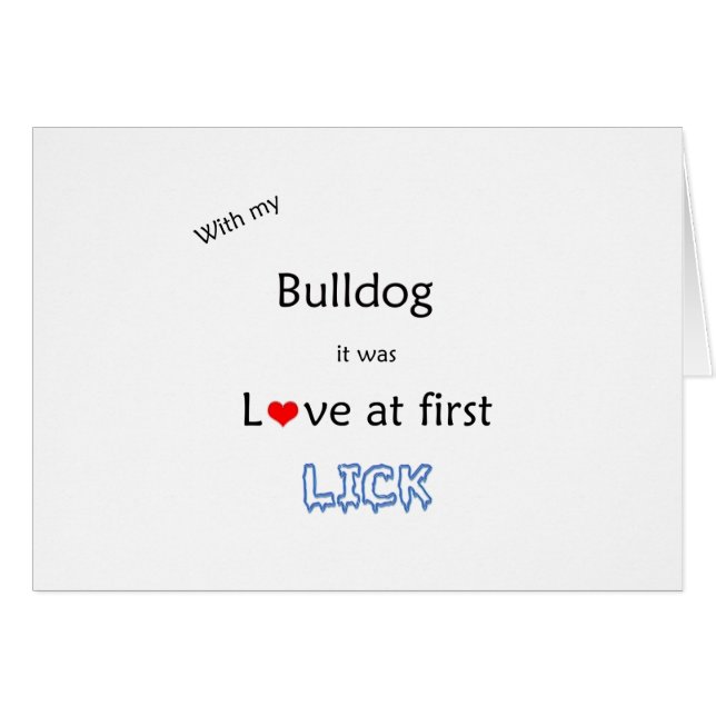 Bulldog Lick Design (Vorderseite (Horizontal))