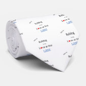 Bulldog Lick Design Krawatte (Gerollt)