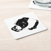 Bulldog Lick Stone Untersetzer (angewinkelt)