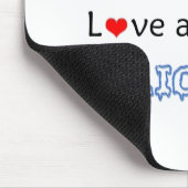 Bulldog-Liebe bei First Lick Mousepad (Ecke)