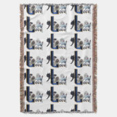 Bulldog-LIEBE Decke (Vorderseite Vertikal)